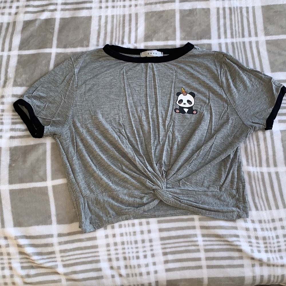 Unicorn Panda Crop Top